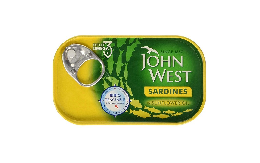John West Sardines In Sunflower Oil   Tin  120 grams